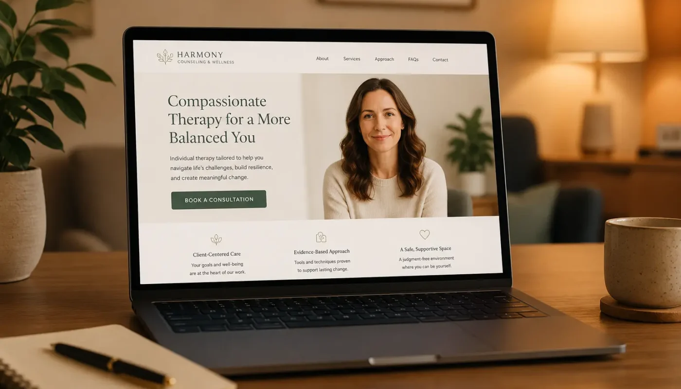 Psychologist Website Design That Books Clients